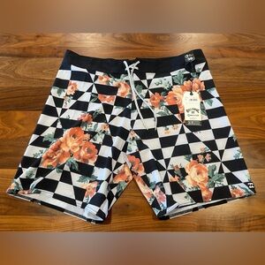 Billabong Airlite Boardshorts with Floral Design